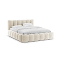Pat bej din catifea 160 x 200 Lupine