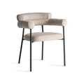 Scaun dining crem din poliester Albula