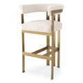 Scaun bar crem boucle Clubhouse L Eichholtz - Poetic Store