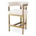 Scaun bar crem boucle Clubhouse S Eichholtz - Poetic Store