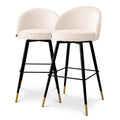 Set de 2 scaune bar crem Cooper L Eichholtz - Poetic Store