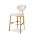 Scaun bar crem din poliester Dorrego S Eichholtz - Poetic Store