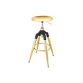 Scaun bar gold din metal Industrial Poetic