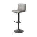 Scaun bar gri din catifea Portland Invicta Interior - Poetic Store