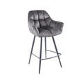 Scaun bar gri rotativ Papillon Invicta Interior - Poetic Store