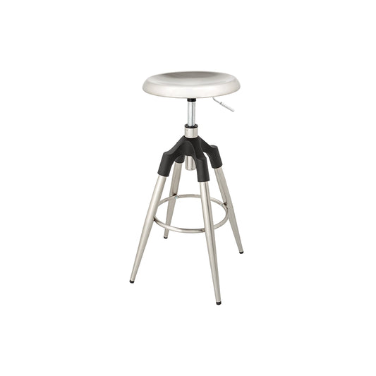 Scaun bar silver din metal Industrial Poetic