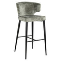 Scaun bar verde Taylor L Richmond Interiors