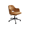Scaun birou galben din catifea Paris Invicta Interior - Poetic Store