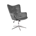 Scaun birou gri ajustabil Lounger Invicta Interior - Poetic Store