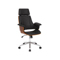 Scaun birou negru Manhattan Invicta Interior