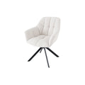Scaun dining alb rotativ 180 boucle Papillon
