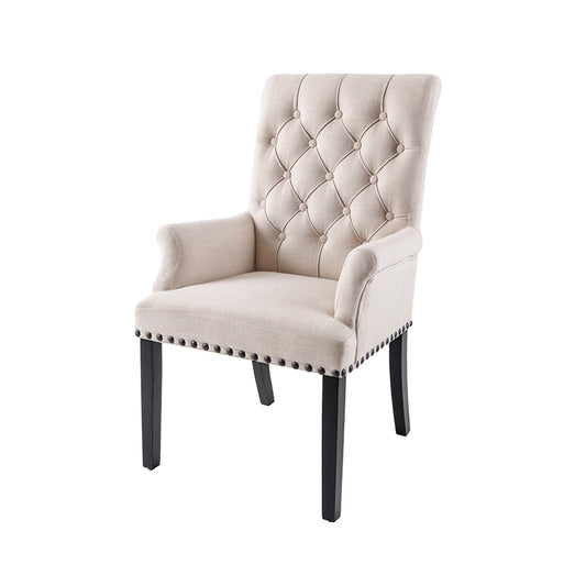 Scaun dining bej Castle Arm Invicta Interior