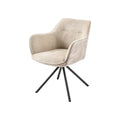 Scaun dining bej champagne rotativ Verona Poetic