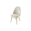 Scaun dining bej din poliester Mia Casa