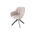 Scaun dining bej rotativ 180 boucle Papillon
