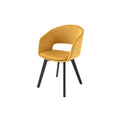 Scaun dining galben din poliester Nordic Invicta Interior