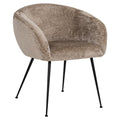 Scaun dining grej din chenille Ruby