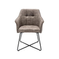 Scaun dining grej din microfibra Loft Invicta Interior - Poetic Store