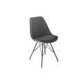 Scaun dining gri din catifea Scandinavia
