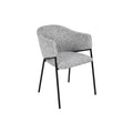 Scaun dining gri din poliester Noblesse