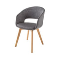 Scaun dining gri din poliester Nordic Invicta Interior - Poetic Store