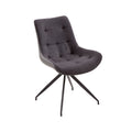 Scaun dining gri inchis Divani Invicta Interior