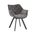 Scaun dining gri pivotant Dutch Comfort Poetic