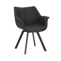 Scaun dining gri pivotant Dutch Retro Poetic