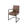Scaun dining maro din piele Big Aston