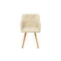 Scaun dining natur din poliester Scandinavia