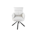 Scaun dining rotativ alb Big George Invicta Interior
