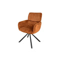 Scaun dining rotativ maro din chenille Unique