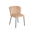 Scaun dining roz din poliester Lyon