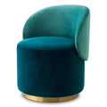 Scaun dining verde din catifea Greer Eichholtz - Poetic Store