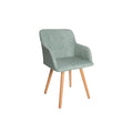 Scaun dining verde din poliester Scandinavia