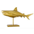 Sculptura gold din aluminiu 100 cm Hai