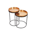 Set de 2 masute gold Elements Invicta Interior - Poetic Store