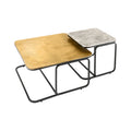 Set de 2 masute gold silver 60 Abstract