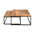 Set de 2 mese cafea maro Elements Invicta Interior - Poetic Store
