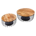 Set de 2 mese cafea maro Storage Invicta Interior - Poetic Store