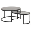 Set de 2 mese cafea negre Elegance L Invicta Interior - Poetic Store