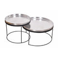 Set de 2 mese de cafea silver Elements Invicta Interior - Poetic Store
