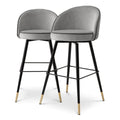 Set de 2 scaune bar gri Cooper L Eichholtz - Poetic Store