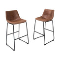 Set de 2 scaune bar maro Django Invicta Interior - Poetic Store