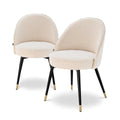 Set de 2 scaune dining crem Cooper Eichholtz