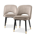 Set de 2 scaune dining grej Cliff Eichholtz - Poetic Store