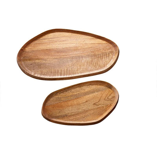Set de 2 tavi maro din lemn Amazonas Invicta Interior - Poetic Store