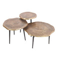 Set de 3 masute gold Organic Invicta Interior - Poetic Store