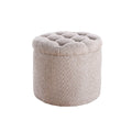 Taburet bej champagne boucle 50 Storage
