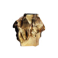 Vaza gold din aluminiu 30 cm Liquid